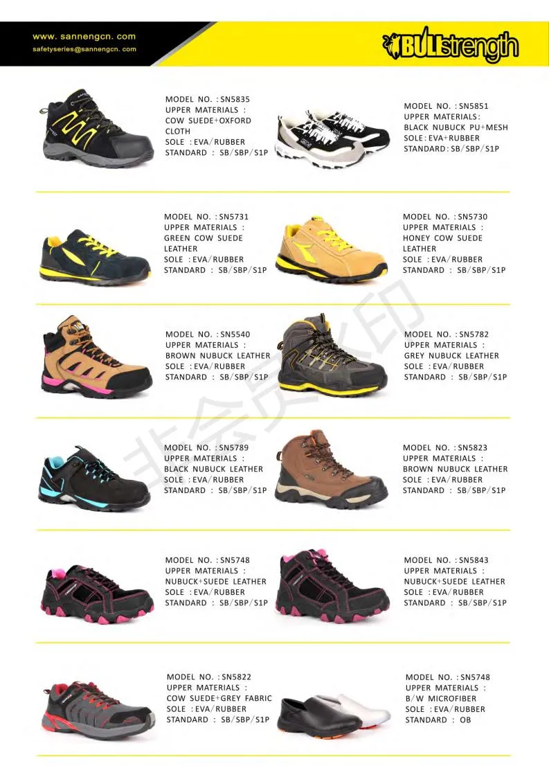 Fashion Safety Footwear for Workers Contruction Suede Leather Trainer Wholesale Safety Shoes with Ce Certificate Steel Toe Cap (SN1598)