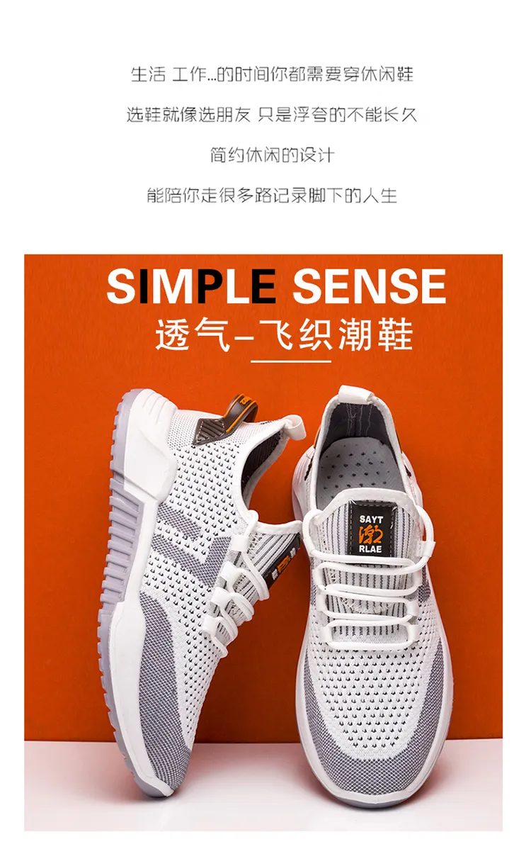 Fashion Sport Men Casual Shoes Running Sport Sneakers Cheap Made