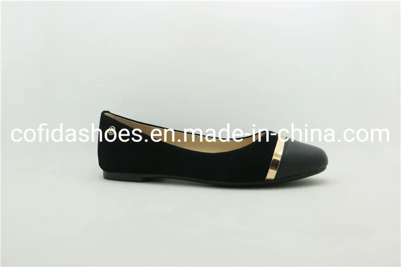 Flat Heel Leather Lady Ballet Shoes for Travelling