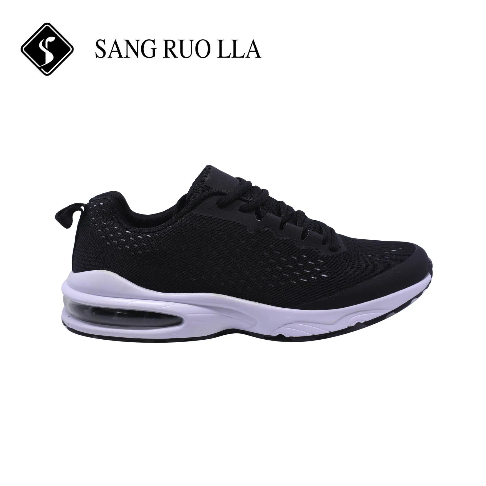 Flying Weaving Waterproof Sport Shoes Running and Walking Shoes Athletics Shoes Supplier with Air Cushion Outsole