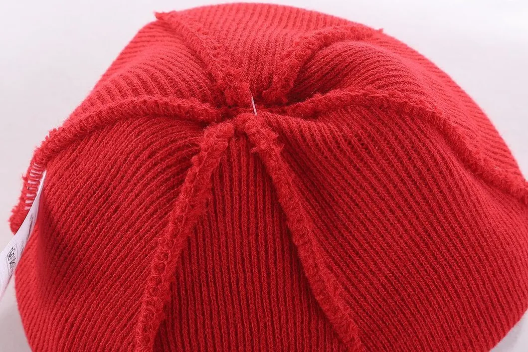 Front and Back Letters Embroidery Custom Logo Unisex Cap Fashion Autumn and Winter Warm Woolen Hat