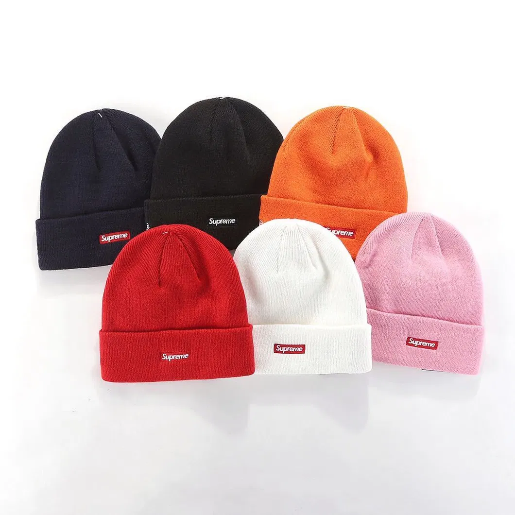Front and Back Letters Embroidery Custom Logo Unisex Cap Fashion Autumn and Winter Warm Woolen Hat