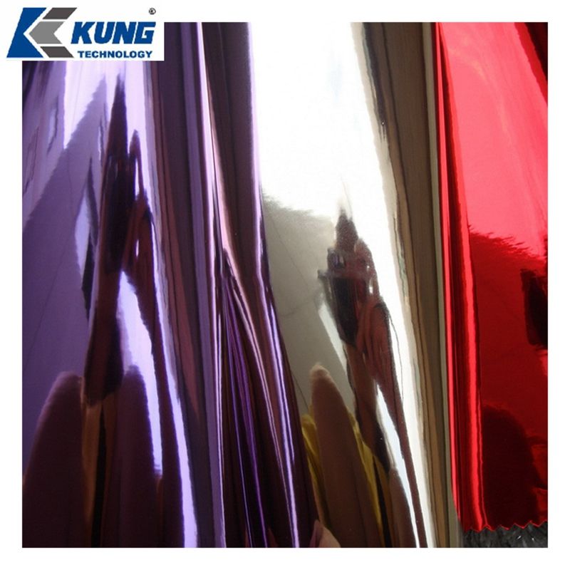 Glossy TPU Leather with Many Kinds of Color for Shoes Upper Usage Mirror Pattern TPU Artificial Shoe Leather
