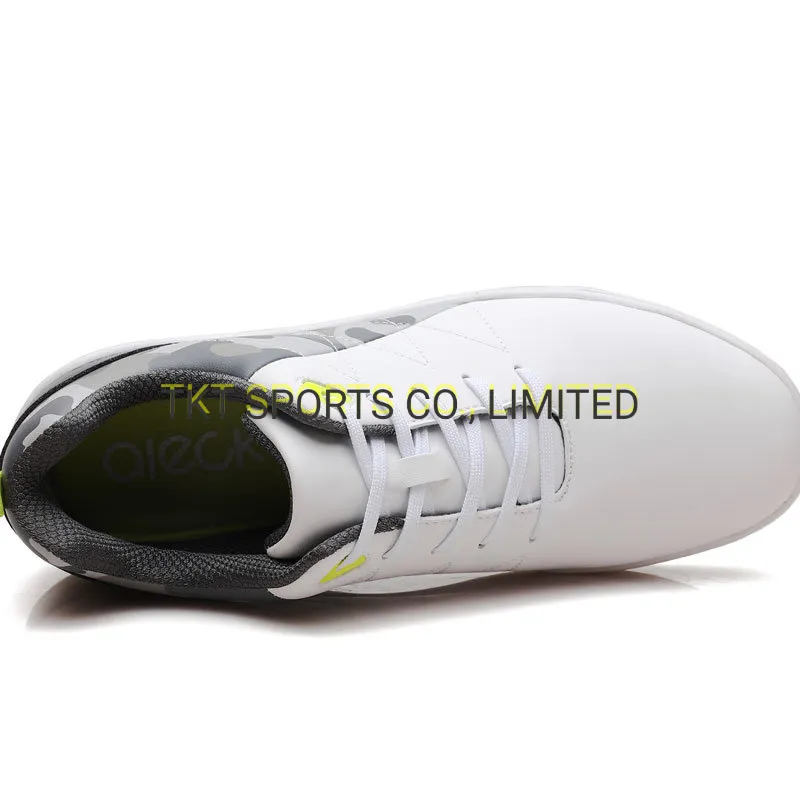 Golf Shoes Full Grain Leather and Quick Lacing and Membrance Sock Waterproof Technology +Memory Foam Insole+ Softspikes Golf Sports Shoes G20403A-1