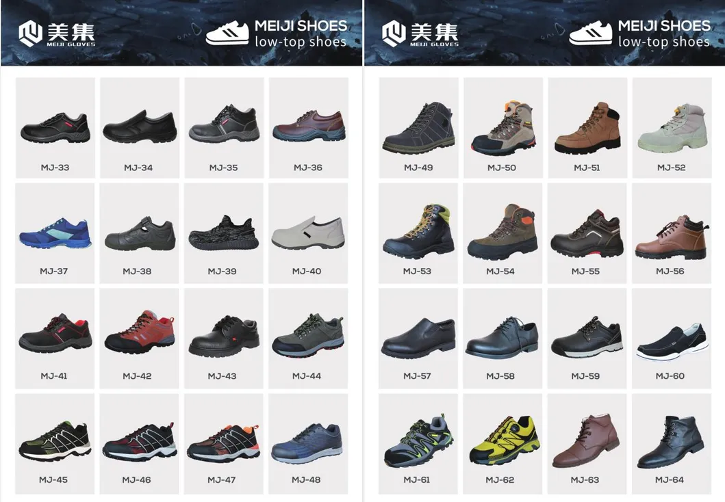 Good Quality Steel Toe and Plate Man Work Safety Protection Shoe with Anti-Slip and Anti-Puncture