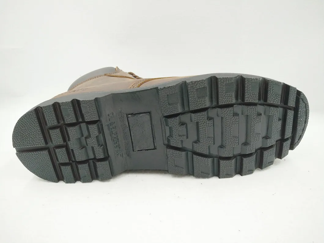 Goodyear Welted Crazy Horse Safety Footwear High Quality Rubber Sole Work Shoes