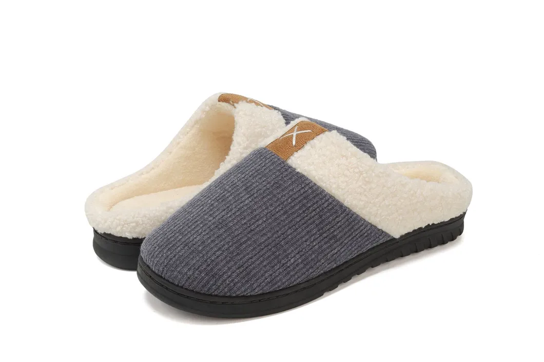 Hellosport Factory Winter Customized Plush Slippers House Indoor Home Slippers for Women and Man