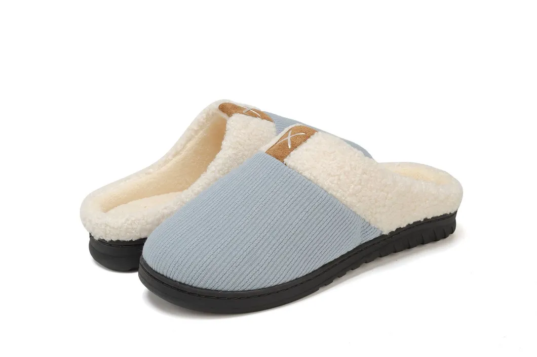 Hellosport Factory Winter Customized Plush Slippers House Indoor Home Slippers for Women and Man