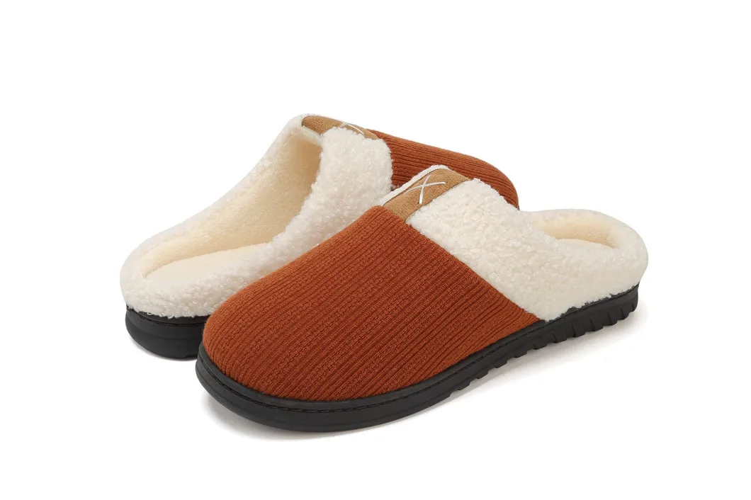Hellosport Factory Winter Customized Plush Slippers House Indoor Home Slippers for Women and Man