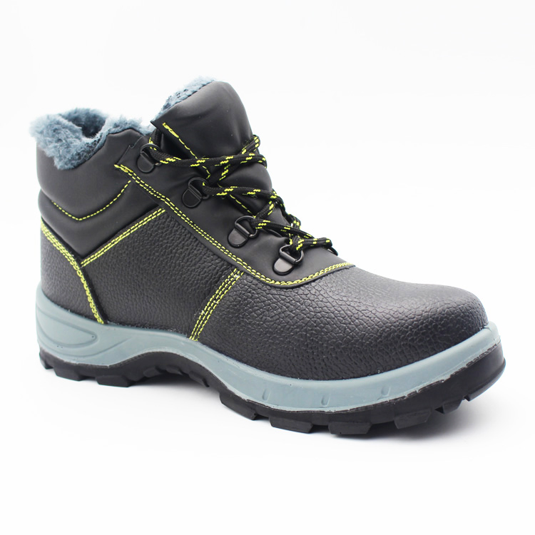 High Cut Genuine Leather Cattlehide Safety Shoes Working Shoes