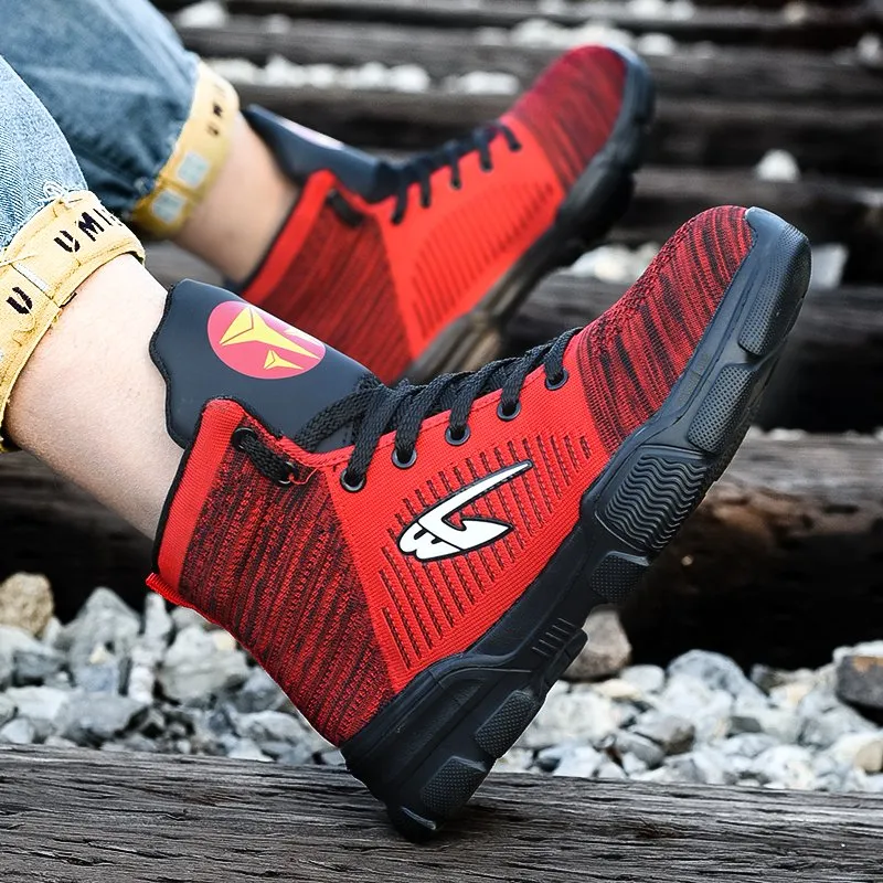 High Quality Breathable Light Weight Price Men Work Steel Toe Safety Boots