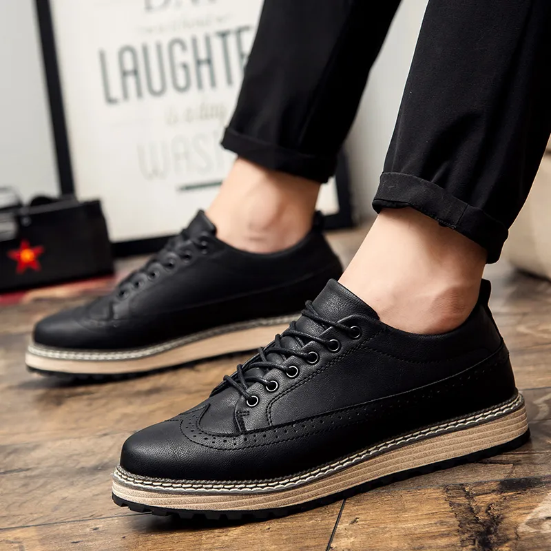 High Quality Shoes Boys Mens with Leather Casual Shoes