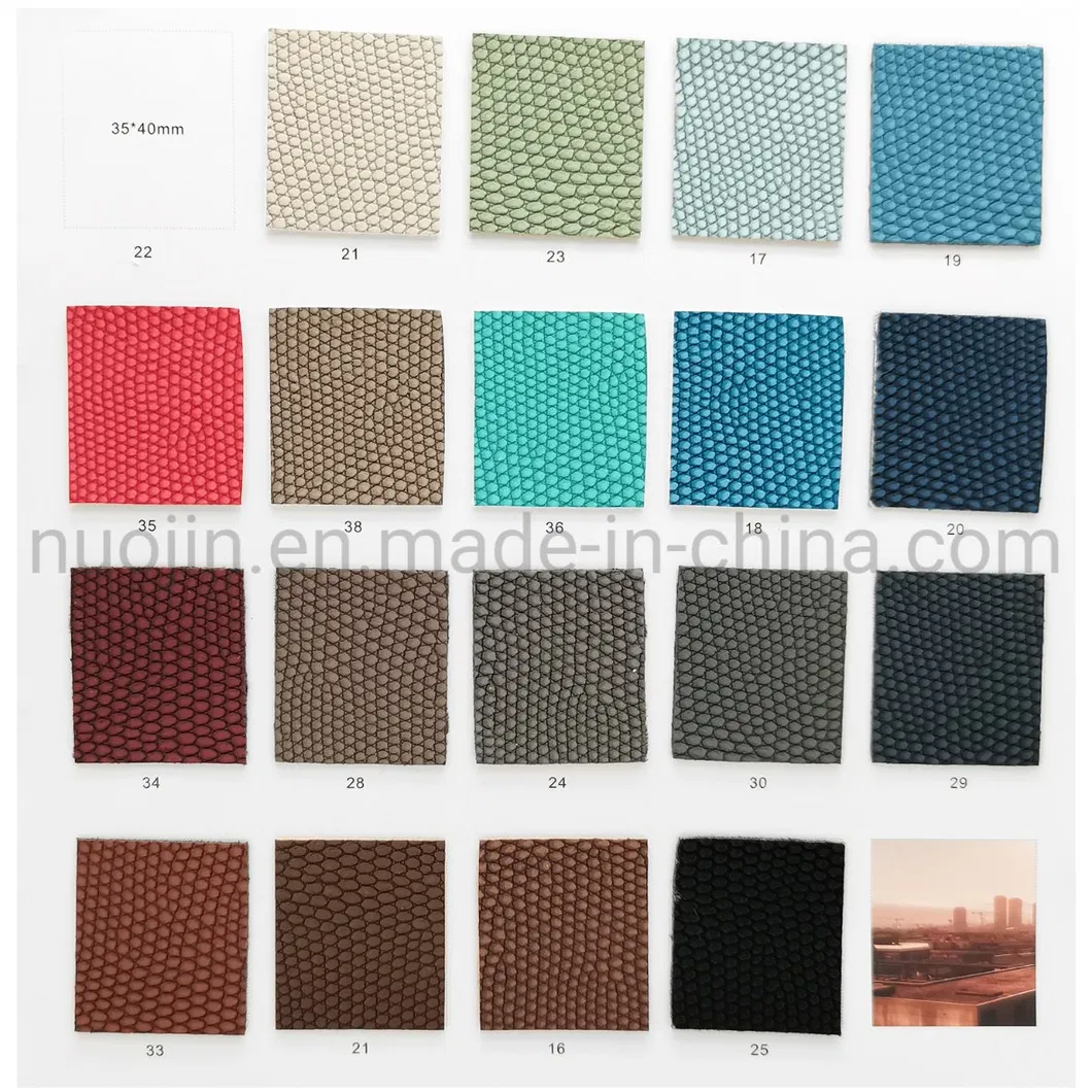 High Quality Texture Regenerated Artificial Leather PU, Recycled Synthetic Shoe Leather