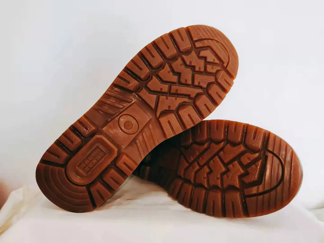 High Top Steel Ladle Head Anti Smashing Yellow Ox Tendon Bottom Safety Labor Protection Shoes