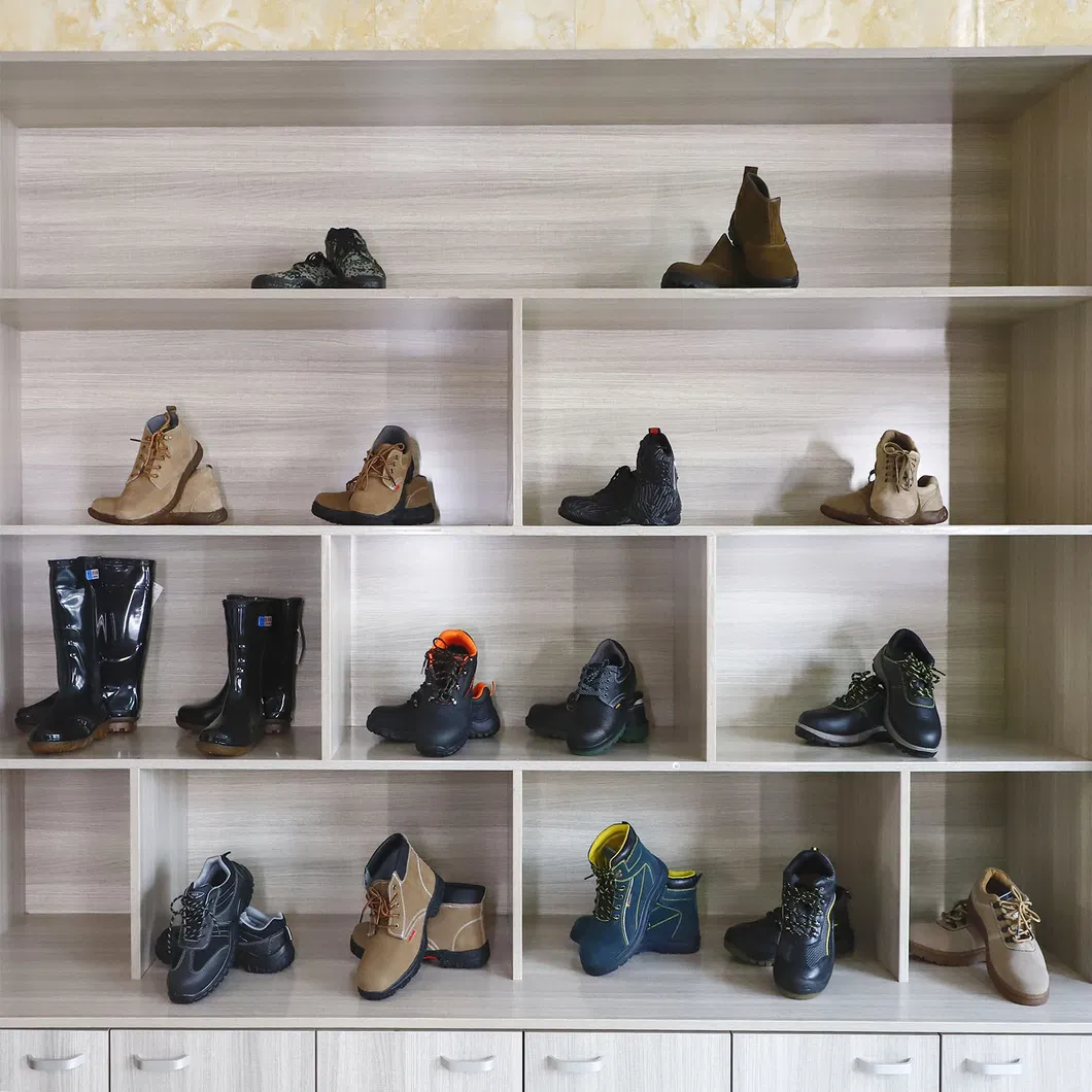 High Top Steel Ladle Head Anti Smashing Yellow Ox Tendon Bottom Safety Labor Protection Shoes