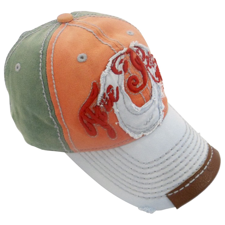 Hot Sale Washed Cap with Applique Logo with Grunge Look Bb1713