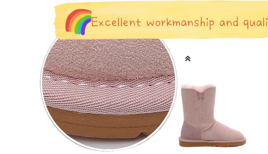 Hot Sales Classica Tall Baily Button Geniune Sheepskin Winter Snow Boots for Womes