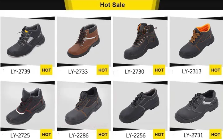 Hot Selling Cheap Genuine Leather Steel Toe Safety Men Shoes with CE S3 S1p