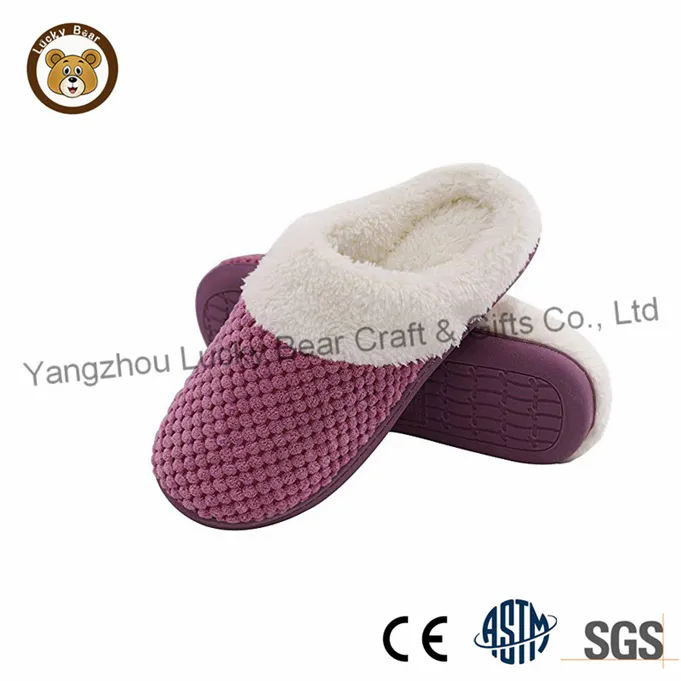 Hotsale Winter Shoes Soft Plush Comfortable Warm Indoor Flat Slipper for Men and Women