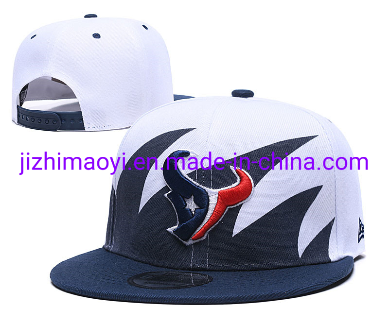 Houston Hot Sale Advertising Cap Texans Basball Cap Trucker Boonie Sport Snapback Cap Dad Hat with Custom Embroidery Design
