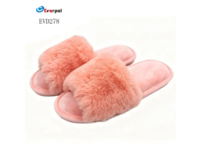 Fuzzy Fur Indoor House Bedroom Slipper for Women