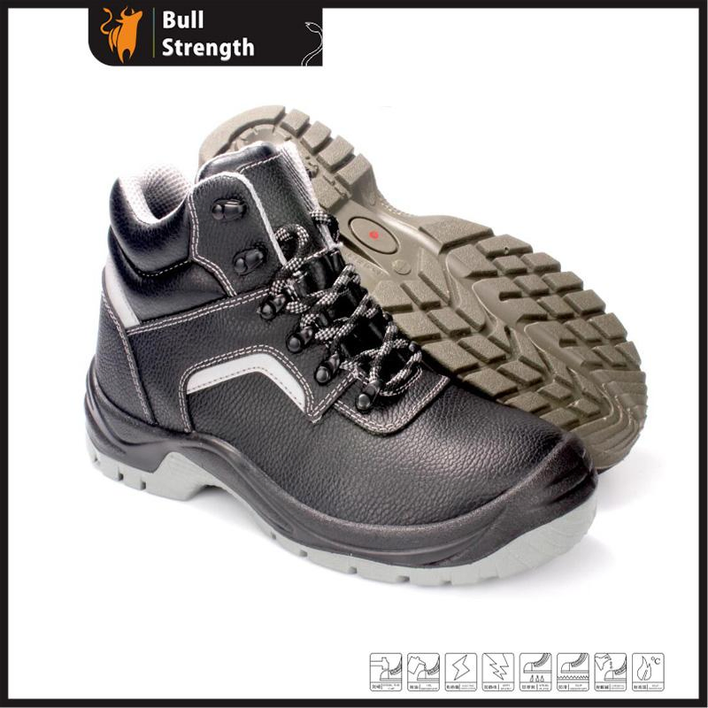 Industrial Leather Safety Boots with Steel Toecap (Sn5377)