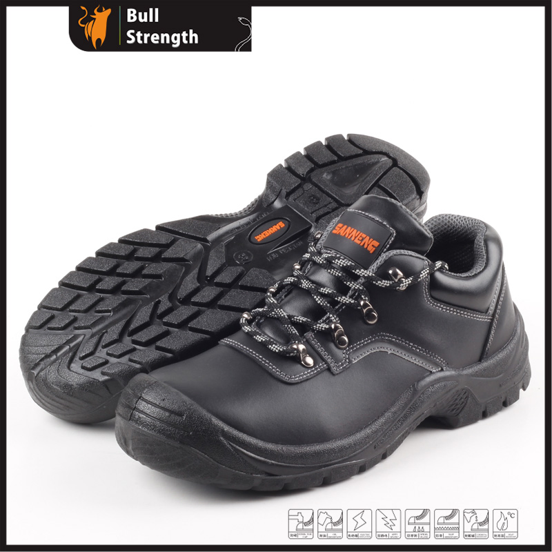 Industrial Leather Safety Shoes with Steel Toecap ( SN5155 )