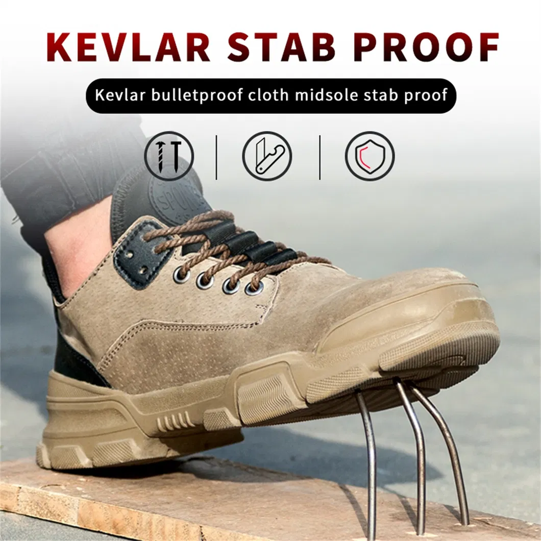 Industrial Slip on Steel Toe High Cut Safety Shoes for Men 1 Pair