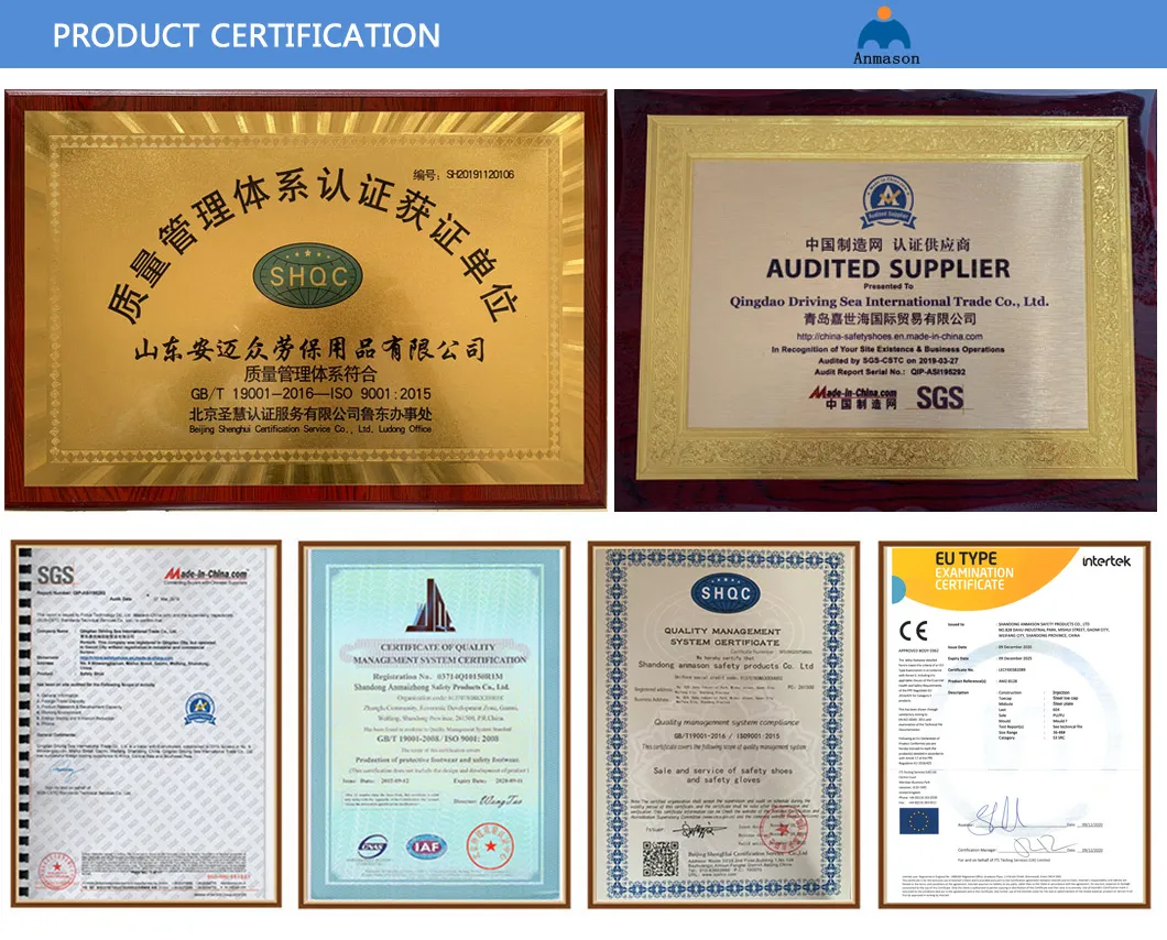 Industrial Working Brand High Cut Safety Boots Steel Toe