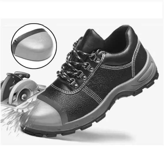 Labor Wholesal Construction Anti-Skid Anti-Smashing Work Shop Anti-Puncture Oil and Alkali Ventilation Welding Ox Tendon Sole Protection Anti-Static Shoes