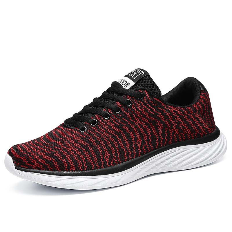 Latest Design Breathable Black Sports Shoes Sneakers for Men Athletic Shoes
