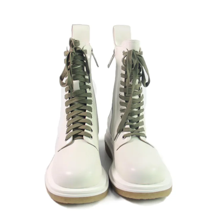 Latest Fashion Leather Martin Boots waterproof Warm Fur Inside Half Snow Boots for Women