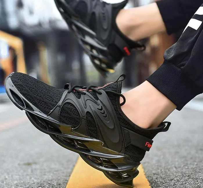 Latest Knitted Flyknit Upper Sport Shoes Men Running Shoes