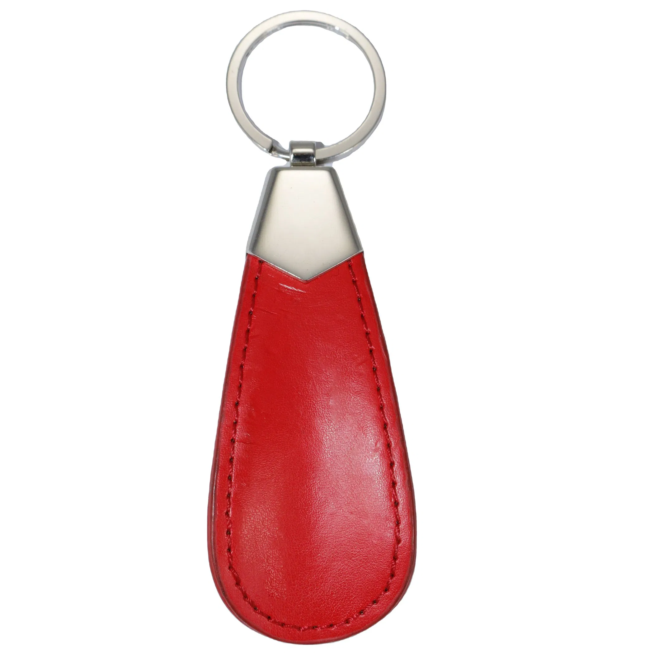 Leather With Stainless Steel Curved Metal Shoe Horn