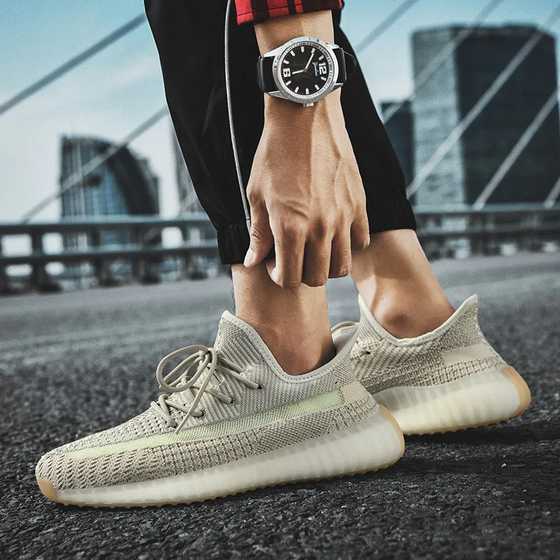 Lightweight Athletic Sports Shoes Sneakers Unisex Flying Weaving Running Shoes