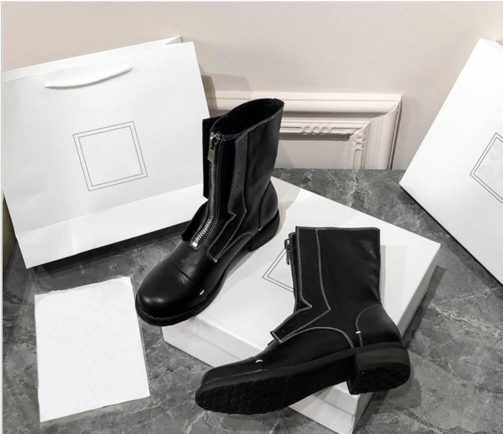 Maroon Color Short Boots Martin Boots Female British Style Boots Motorcycle Boots