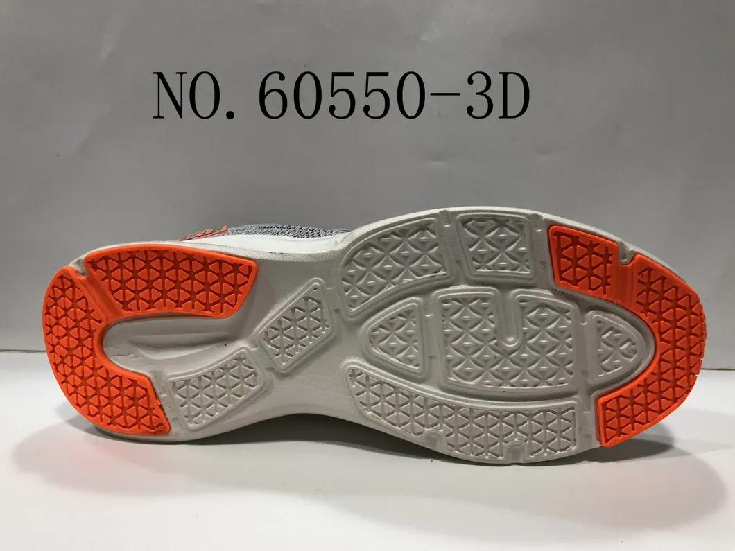 Men and Lady Breathable Shoes Flyknit Upper Sport Stock Shoes