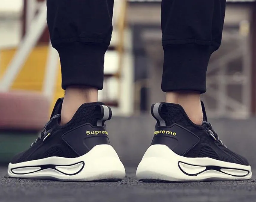 Men′s Flyknit Sneakers Sports Shoes Comfortable Running Shoes Outdoor Shoes