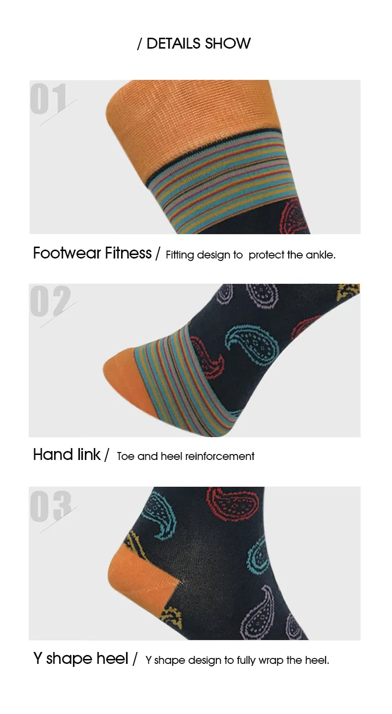 Men′s Star Pattern Casual Socks by 100% Cotton