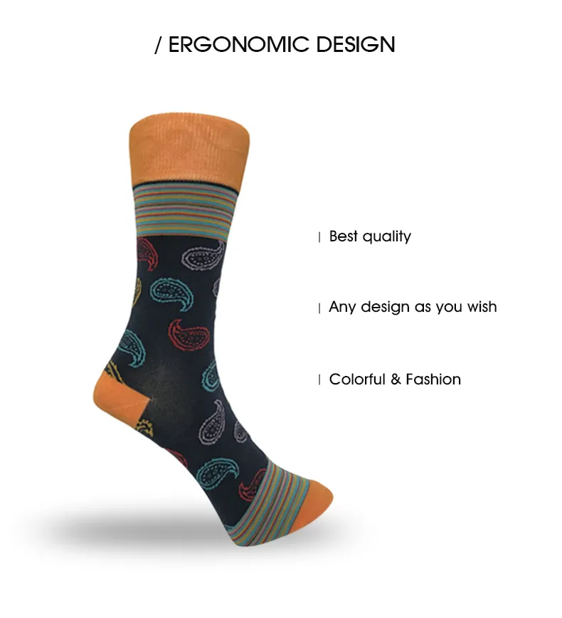 Men′s Star Pattern Casual Socks by 100% Cotton