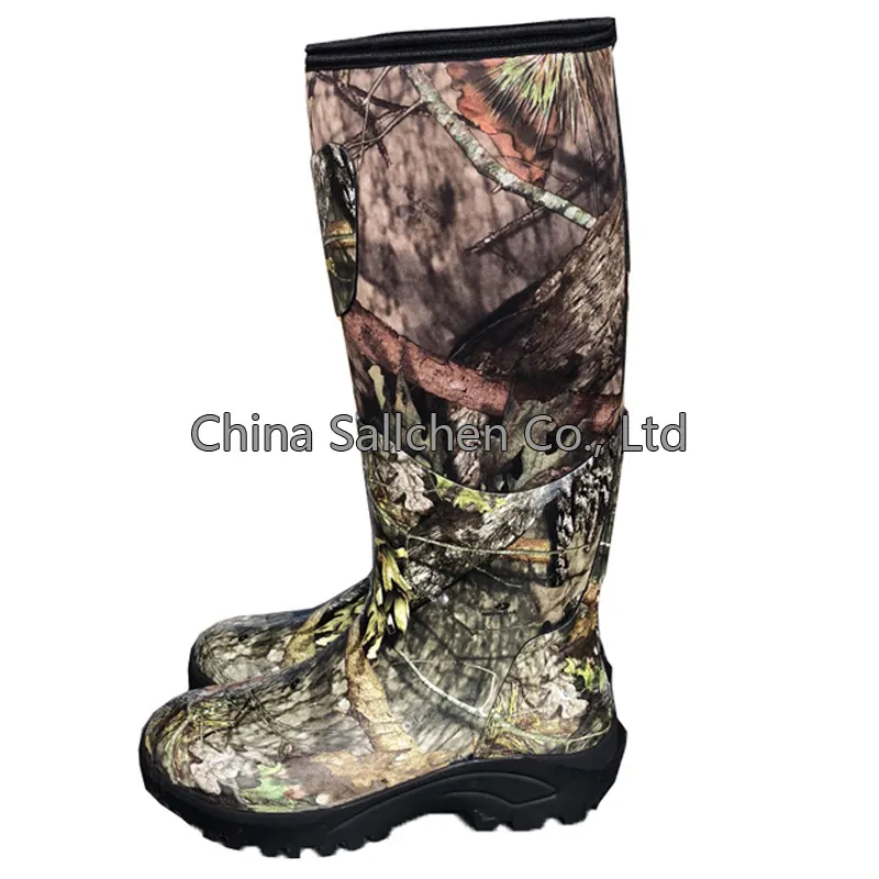 Men′s Waterproof Hard Wearing Ice Hunting Rubber Wellington Camo Neoprene Boots