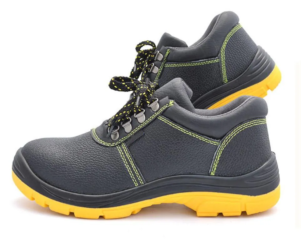 Men Shoes Genuine Leather Sepatu Boot Tiger Safety Shoes