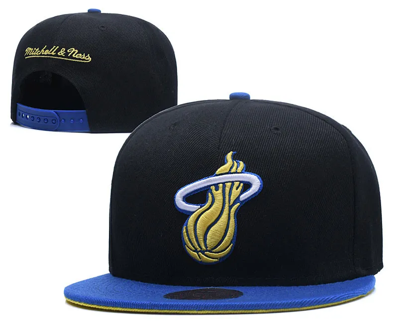 Miami Heat Custom 6 Panel Caps Mens Embroidery Golf Hat Fashion Sport Baseball Cap