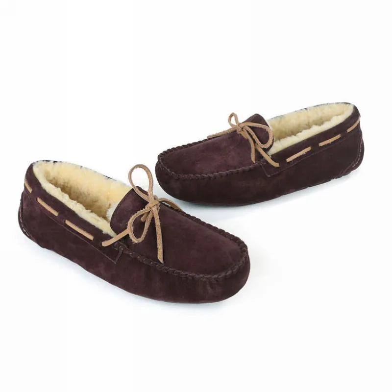 New Fashion Ladies Warm Moccasins Fur Doug Boots Women Casual Sheepskin Fur Short Boot