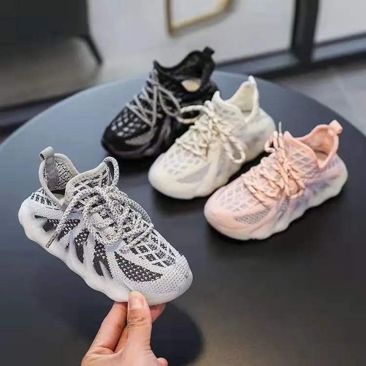 New Fashion Nice Style Children Breathable Sport Shoes Running High Quality Stock Shoes