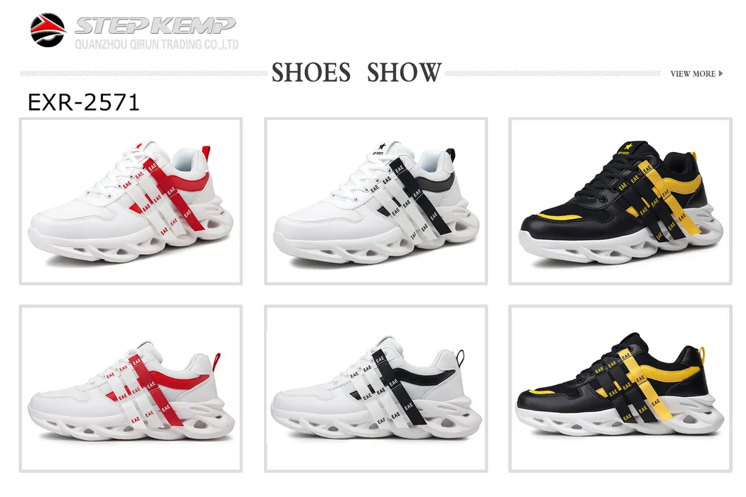New Fashion Sneakers Causal Shoe PU Mesh Men Running Sport Shoes 2571