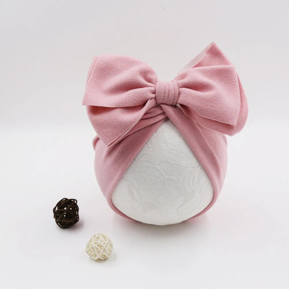 New Style Baby Hat for Autumn Winter Cute Big Bowknot Cotton Cap
