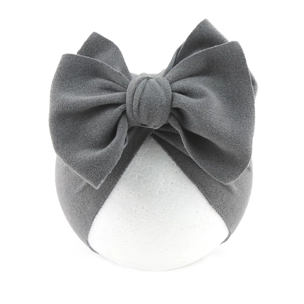 New Style Baby Hat for Autumn Winter Cute Big Bowknot Cotton Cap