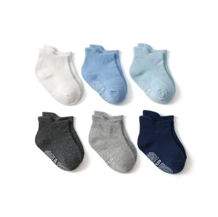 Newborn Baby Infant Toddle Cotton Socks with Grip Non Skid Socks for Girl