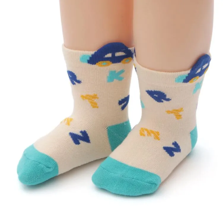 Newborn Baby Infant Toddle Cotton Socks with Grip Non Skid Socks for Girl